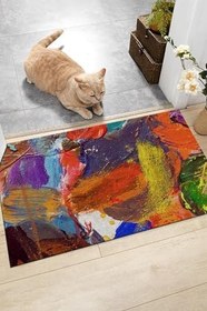 Resim Monnhein Rengarenk Kapı Önü Paspası Dekoratif Kapı Paspası Dış Mekan Paspas Ev Içi Paspası 45x70cm 