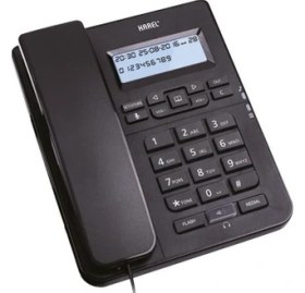 Resim Karel Siyah Kulaklıklı Ekranlı Masa Üstü Telefon Tm145 
