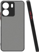 Resim Xiaomi Redmi 13c Kilif Lens Korumali Mat Silikon Kapak 