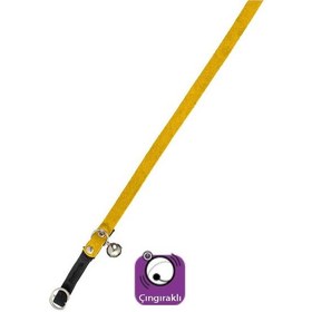 Resim Karlie Kadife Kedi Tasma Çıng. 30CM Sarı 