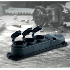 Resim Eraplast Kaucuk 3'lü Grup Priz 