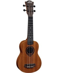 Resim Lag Glu Tku10S Tiki Soprano Open Pore Natural Soprano Ukulele 