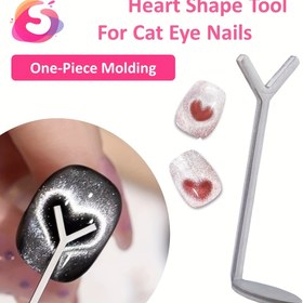 Resim Kedi Gözü Tırnak Sanatı için Kalp Şekilli Alet Seti, Kullanımı Kolay Kedi Gözü Tırnak Sanatı DIY Aletleri, Evde veya Salon Kullanımı için Tırnak Sanatı DIY Aletleri - Tırnak Teknolojisi Aksesuarları, Tırnak Teknolojisi Gereklilikleri, Tırnak Malzemeleri, Tırnak Salonu Aksesuarları, Tırnak Sanatı Malzemeleri 