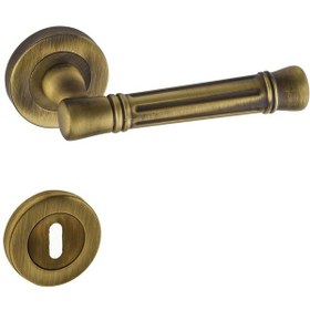 Resim Doğanlar Konsept Venedik Rozetli Kapı Kolu Olifka Antik Sarı Oda 