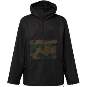 Resim Oakley Divisional Rc Shell Anorak Erkek Siyah Snowboard Ceketi 