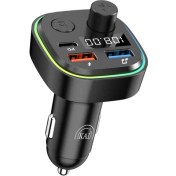 Resim Kai Bluetooth Araç Kiti Araç Fm Transmitter USB Type-C Mp3 Flash Için Uygun Pd 
