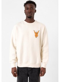 Resim One Piece Anime Bepo Ekru Erkek 2ip Sweatshirt Ekru 