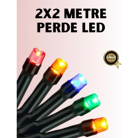 Resim Astraltech 8 Modlu Zaman Ayarlı LED Perde Işık – Bahçe ve Balkon Dekorasyonu 