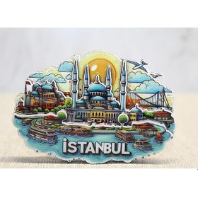 Resim Ahşap İstanbul Temalı Magnet Alk4598 