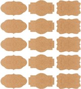 Resim Vkemall El Yazısı İçin Özel Kraft Kağıt Etiket - 50x30mm Şık Ve Düzenli Organizasyon 