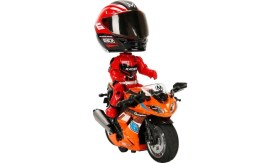 Resim Uravas Store 1:14 Sesli ve Işıklı Die Cast Çek Bırak Yarış Motosikleti 