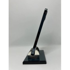 Resim Gündoğan Kristal Telefon Tutacağı Füme Cam ve Metal Ayak Aksesuarlı 