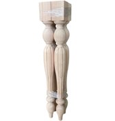 Resim HİZMET AHŞAP Ahşap Cnc Torna Ayak Yemek Masası,mutfak , Sehba ,çalışma Masası, Dresuar Ayağı 8x8x75 Cm 4lü Peket 