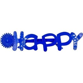 Resim Parti Gözlük Çiçekli Happy Lacivert 