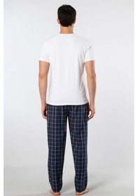 Resim Cacharel Erkek Dokuma Pijama Takımı 2238/lacivert 8 Lacivert 