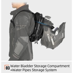 Resim Rhinowalk 9l Su Geçirmez Molle Sistemli Motosiklet Depo Çantası 