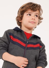 Resim Mayoral Erkek Çocuk Fermuarlı Hoodie Hırka 4446 - GRİ / 9 yaş 
