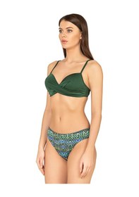 Resim Endeep Kadın Destekli Çapraz Detaylı Yeşil Bikini Takımı Yeşil 
