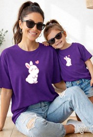 Resim genosha Anne Kız 100% Pamuk T-shirt Mama Mini Mother Daughter TEKLİ FİYAT 
