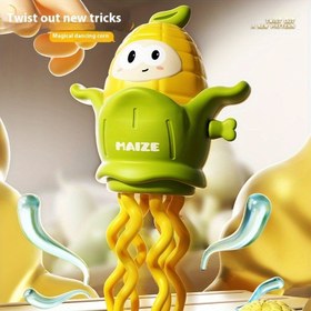 Resim 1 Adet Sihirli Dans Eden Mısır Oyuncak - Yaylı Dönen Hareket, Pil Gerekmez, 2 Oyun Modu, ABS Malzeme, Karışık Renkler, Doğum Günleri, Tatiller ve Günlük Oyun İçin Eğlenceli Hediye, Yenilikçi Tasarım, Dayanıklı Yapı 