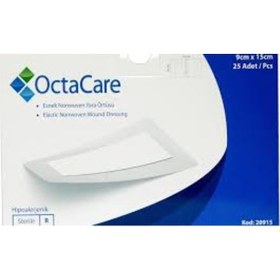 Resim Octacare Pedli Su Geçirmez Şeffaf Yara Örtüsü 9 x 10 CM 5 Adet 