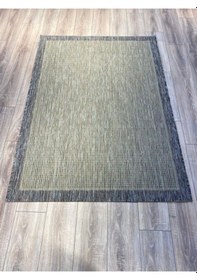 Resim Saraz Halı Sisal Bordürlü Jut Hasır Halı New Kahve 