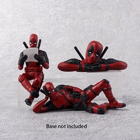 Resim Deadpool Mini Heykel Seti - 3 Süper Kahraman Temalı Araba Dekorasyonları, Avengers Koleksiyonu için El kuklaları, Doğum Günü, Mezuniyet, Noel, Şükran Günü, 4 Temmuz - Non-Elektrik, Tüysüz Masa ve Araba Süsleri. 