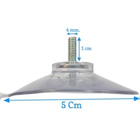 Resim Urz Store Demir Bağlantılı Vantuz Vakum Seti 6 Adet Somunu Ile Birlikte 