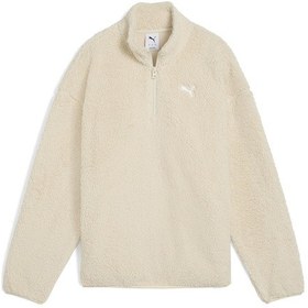Resim Puma Ess Elevated Half-zip Crew Kadın Yetişkin Sweatshirt Krem 