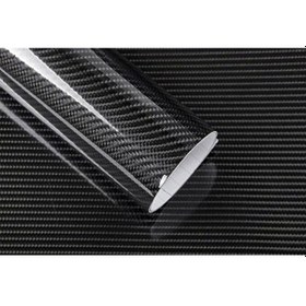 Resim 152cmx20cm 5d Siyah Ultra Parlak Hava Kanallı Karbon Folyo 