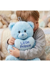Resim 25 Cm Peluş Ayıcık Little Princess & Prince Uyku Ve Oyun Arkadaşı Mavi 