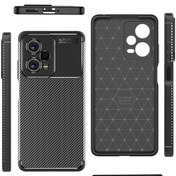 Resim Xiaomi Redminot 12 Pro 5g Karbon Fiber Doku Telefon Kılıfı Hassas Kesim Anti-çizik Esnek Tpu Kapak 