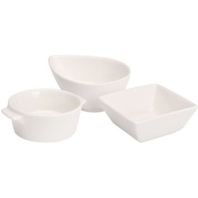 Resim Koopman Porselen Çerezlik 10 X 8 Cm 4 Adet Renkli 