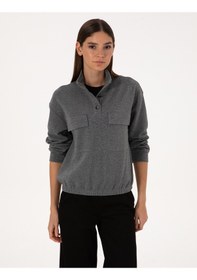 Resim Pierre Cardin Kadın Gri Sweatshirt 50309089-vr024 Gri 
