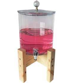 Resim Cam Sebil, Damacana, Şerbetlik, Limonatalık, Musluklu 10 Lt. Şeffaf 