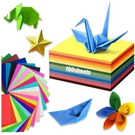 Resim Renkli Origami Kağıdı - Çift Taraflı El Yapımı 20 Renk 