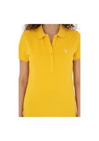Resim U.S. Polo Assn. Kadın Basic Polo Yaka Tişört Safran 