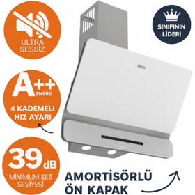 Resim SilenArt Lesto Yeni Seri Ultra Sessiz Beyaz Ankastre Set ( D081-SA + LN386 + QBL62CB ) 