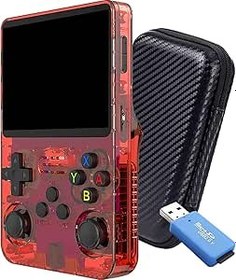 Resim SVP Game - R36S taşınabilir retro konsol 128 GB + 25.000 oyun + 26 emülatörler PS1, PSP, N64, NDS, SuperN, GameB, GBA - Linux IPS 3,5" taşınabilir oyun konsolu (kırmızı, 128 GB (25 K oyunlar)) 