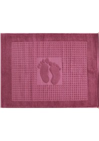 Resim Özdilek Havlu Ayak Izli Paspas Koyu Pembe Çok Renkli 
