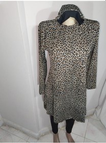 Resim Mesa Mayo Leopar Desenli Elbise Mayo Leopar 