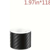 Resim Willowhaven 1 Adet 3d Karbon Fiber Araç Dekoru 1.97inch Çizilmeye Dayanıklı Su Geçirmez 