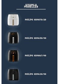 Resim Philips Uyumlu Xxl Hd 9870/20 - Hd9650/90 Airfryer Aksesuar Xxl Izgara T 