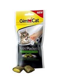 Resim Gimcat Nutri Pockets Kedi Otlu ve Multivitaminli Kedi Ödül Maması 60 G 