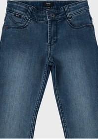 Resim Hugo Boss Çocuk Kot Pantolon 24710/z07 Stone Mavi 