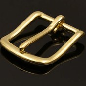 Resim 1 adet Katı Pirinç Kare Kemer Tokası - Sahte Deri El Sanatları için Şık Tek Pim Yarım Toka, Çanta Askıları ve Kot Webbing, Çoklu Genişlik Seçenekleri (13-38mm), Altın Kaplama Erkek Kemer Aksesuarları, Kemerler için Tokalar 
