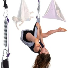 Resim Svava Duyu Terapili Çocuk Salıncağı, Yaylı Antigravity - Terapi Salıncak 
