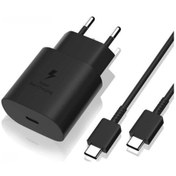 Resim 25 W Samsung Uyumlu Hızlı Usb-c Kablosu Siyah Siyah Diğer 