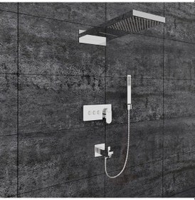 Resim Fause Fau111 Ankastre Comfort Panel Şelale Duş Seti Krom 