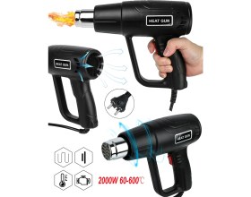 Resim Rowermax Sıcak Hava Tabancası 2000 Watt Çift Kademeli Termik Koruma Sıcak Hava Makinesi 